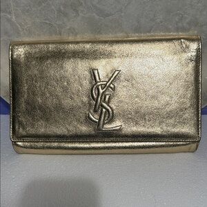 YSL like  Gold Clutch